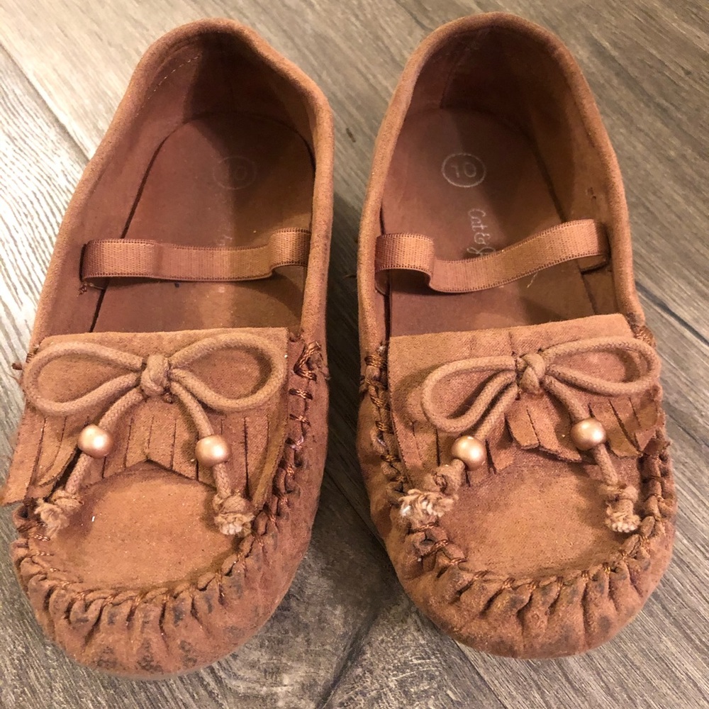 Cat & Jack girls 10 mocassins